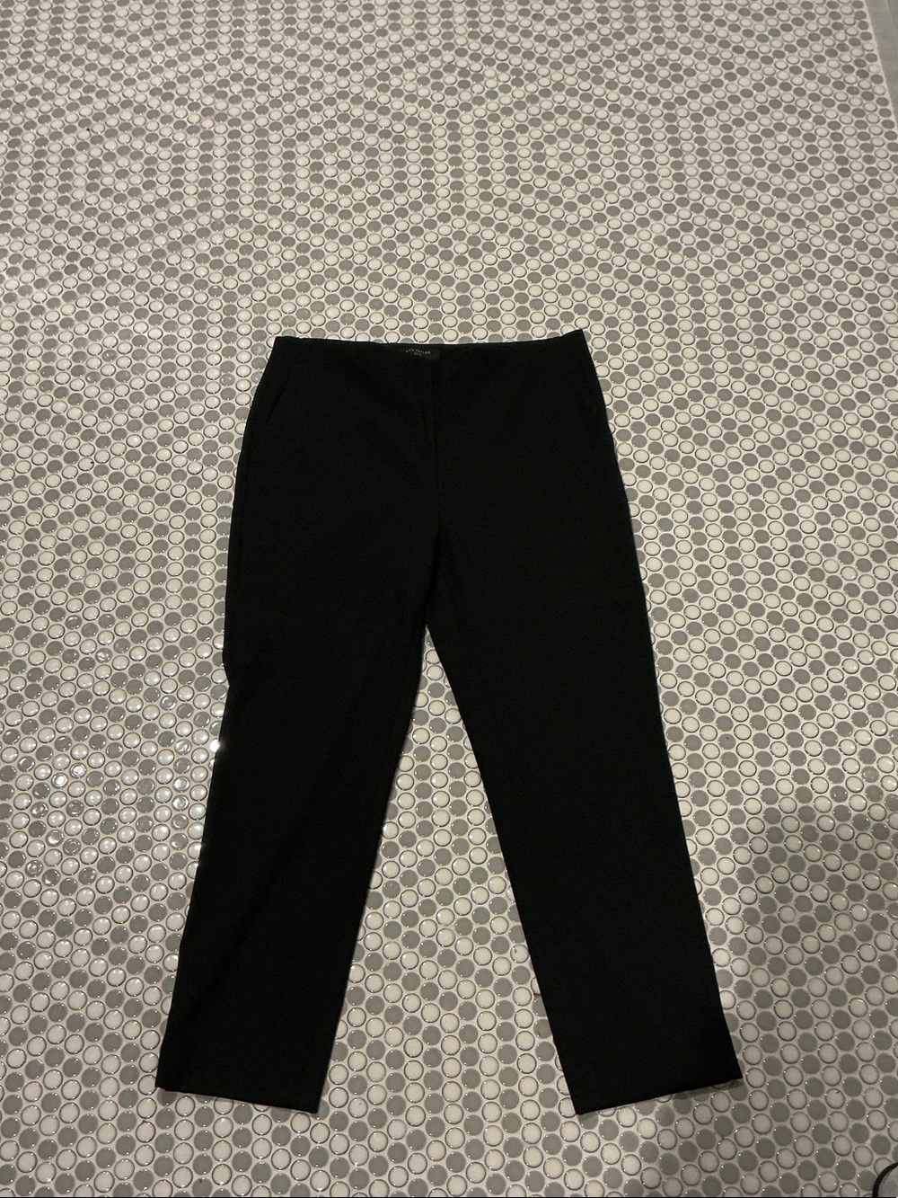 Ann Taylor Black Straight-Leg Dress Pants